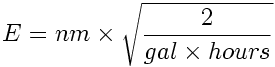 E factor formula